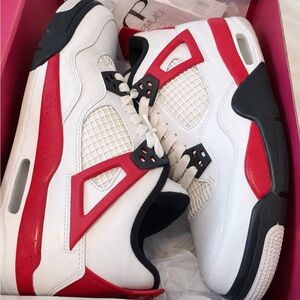 Jordan Air 4 Retro White and Red
